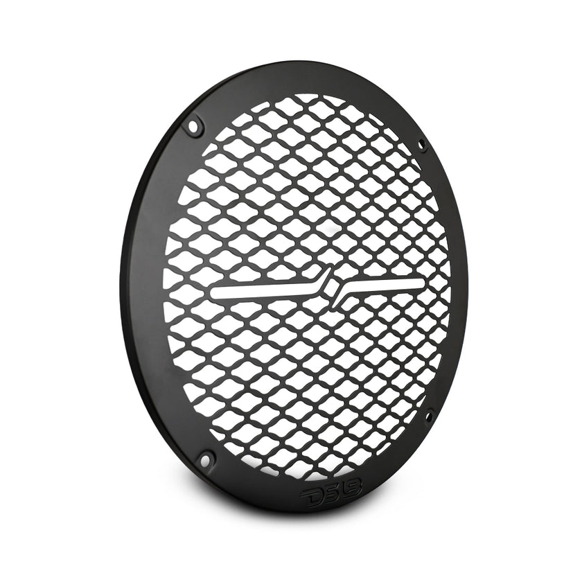 DS18 PRO-GRILL8MS/BK, slank 8 tommer højttalergitter i metal, sort