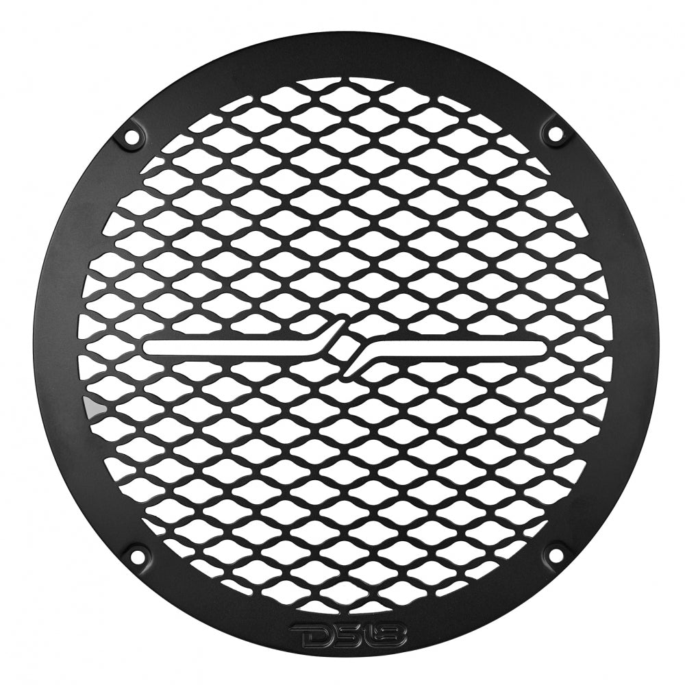 DS18 PRO-GRILL8MS/BK, slank 8 tommer højttalergitter i metal, sort