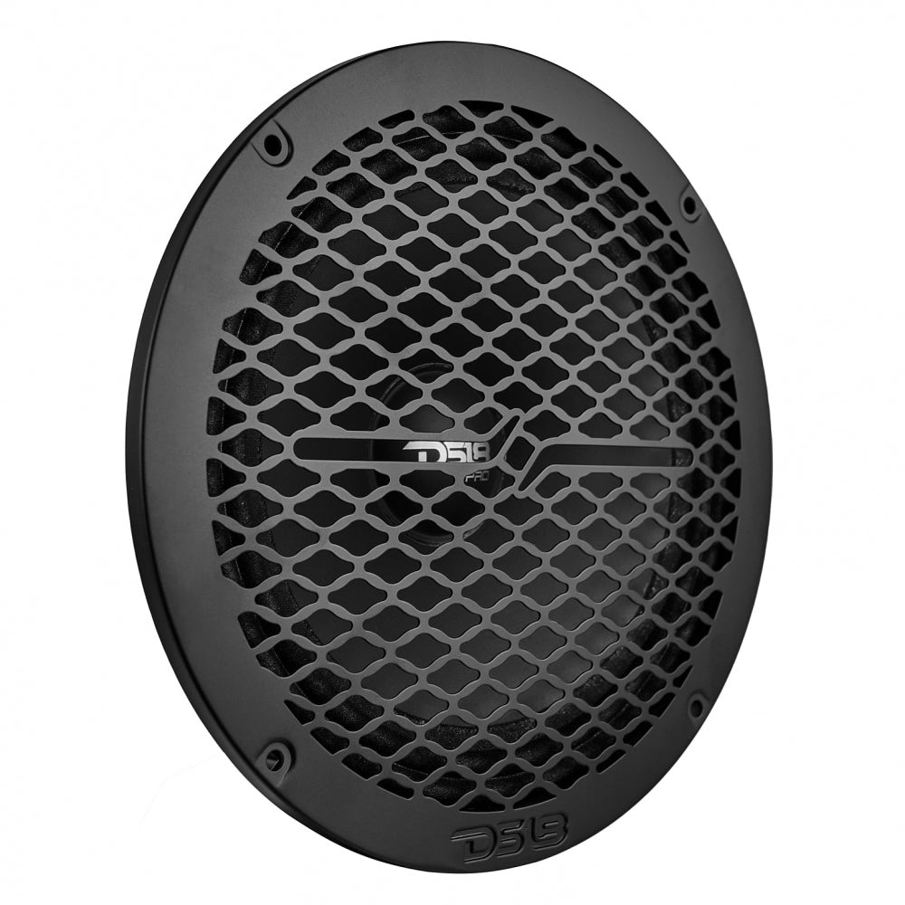 DS18 PRO-GRILL8MS/BK, slank 8 tommer højttalergitter i metal, sort