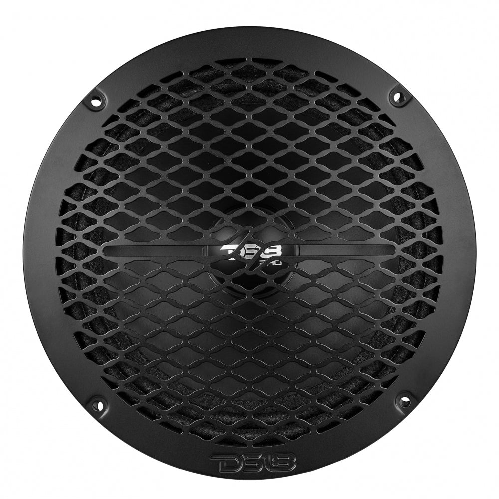 DS18 PRO-GRILL8MS/BK, slank 8 tommer højttalergitter i metal, sort