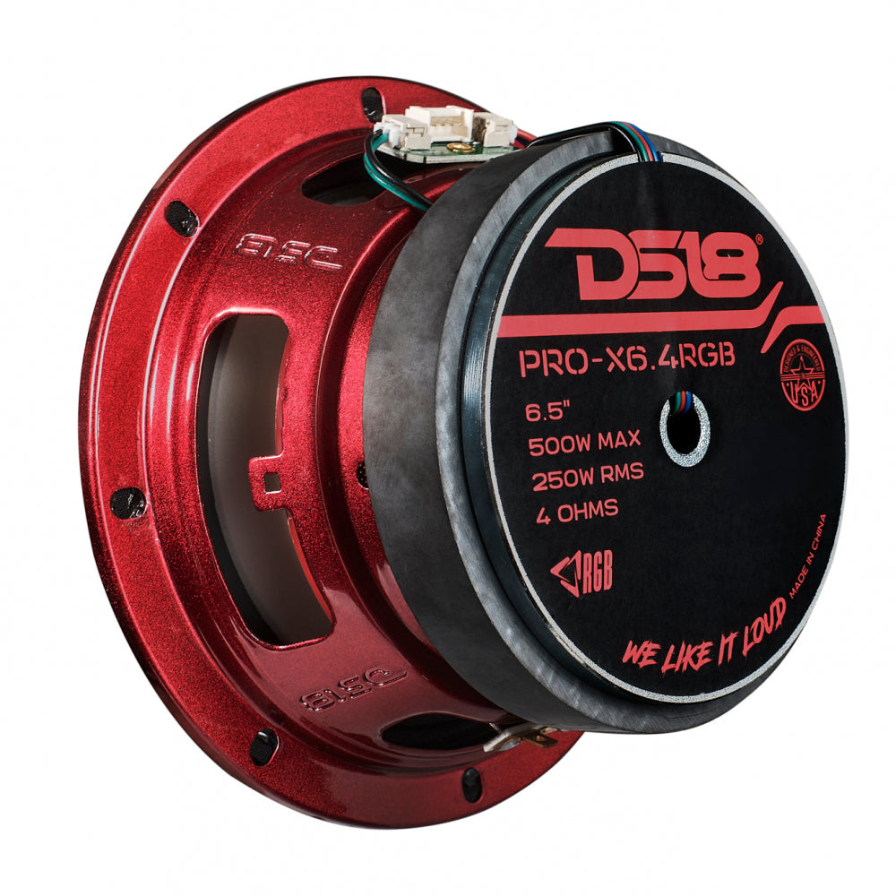 DS18 PRO-X6.4RGB, 6,5 tommer RGB LED-mellembas