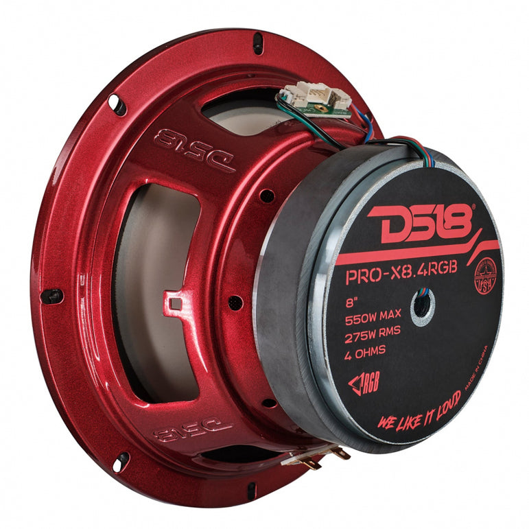 DS18 PRO-X8.4RGB, 8 tommer RGB LED-mellembas