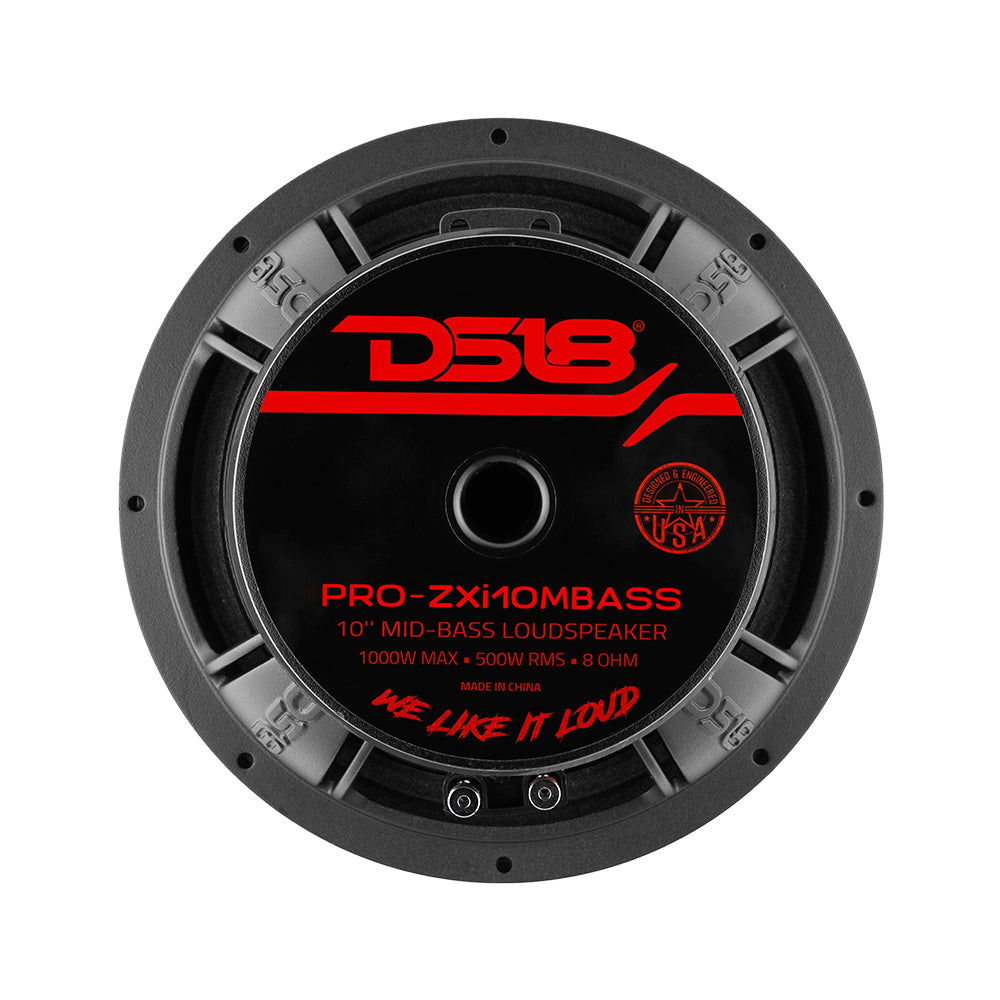 DS18 PRO-ZXI10MBASS, tung 10 tommer ferrit-mellembas