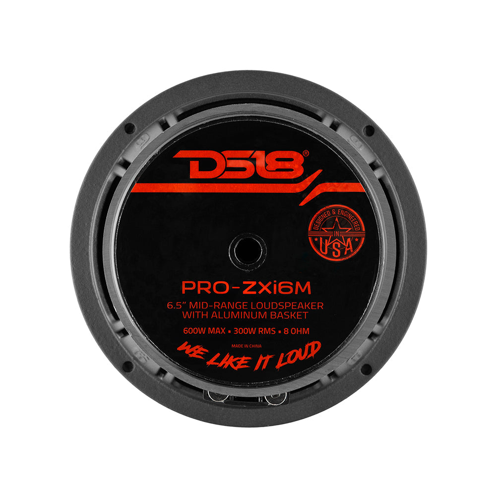 DS18 PRO-ZXi6M, tung 6,5 tommer mellembas med neo/ferritmagnet