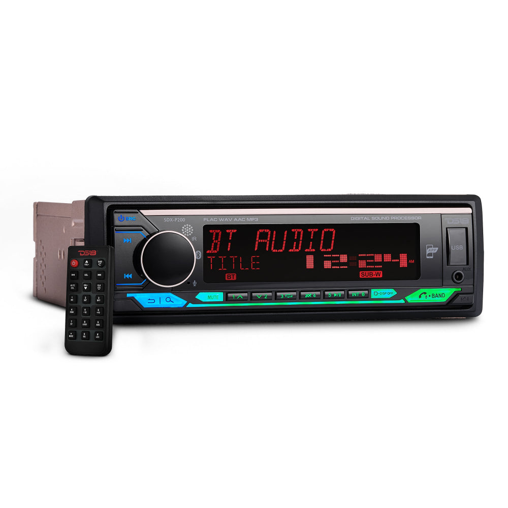 DS18 SDX-200, High Power bilstereo med 4x60W RMS og indbygget DSP