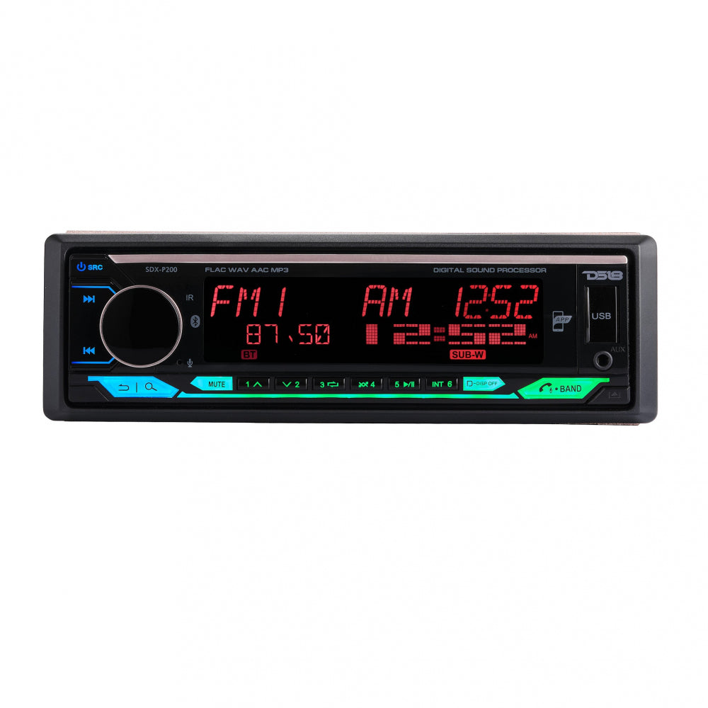 DS18 SDX-200, High Power bilstereo med 4x60W RMS og indbygget DSP