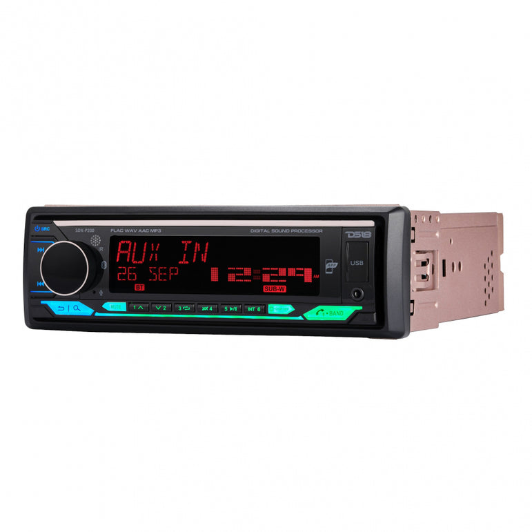 DS18 SDX-200, High Power bilstereo med 4x60W RMS og indbygget DSP