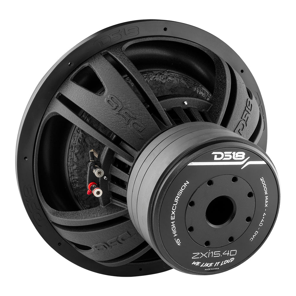 DS18 ZXI15.4D, langslagende 15 tommer basenhed