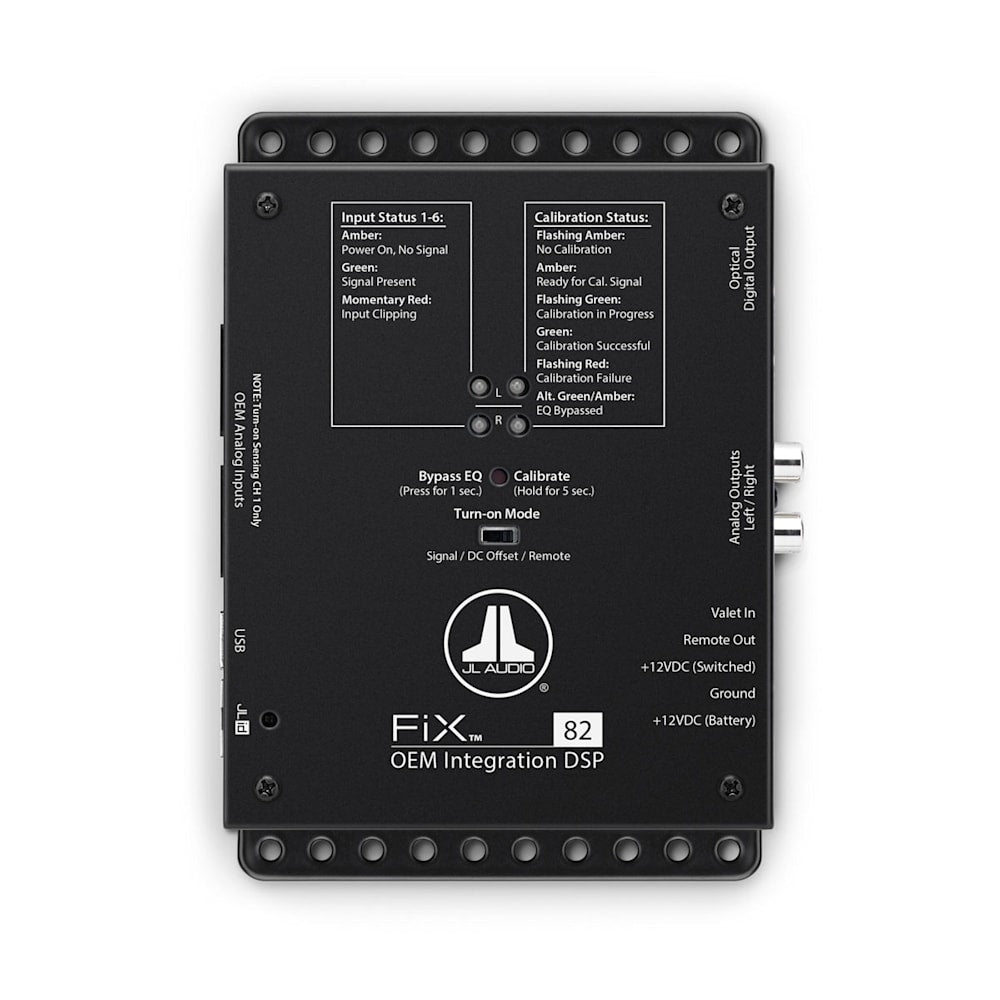 JL Audio FiX-82, integrerings-DSP med analoge & digitale udgange