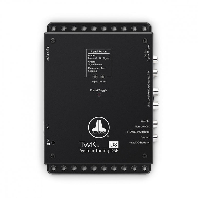 JL Audio TwK-88, 8-kanals DSP (analog indgang)