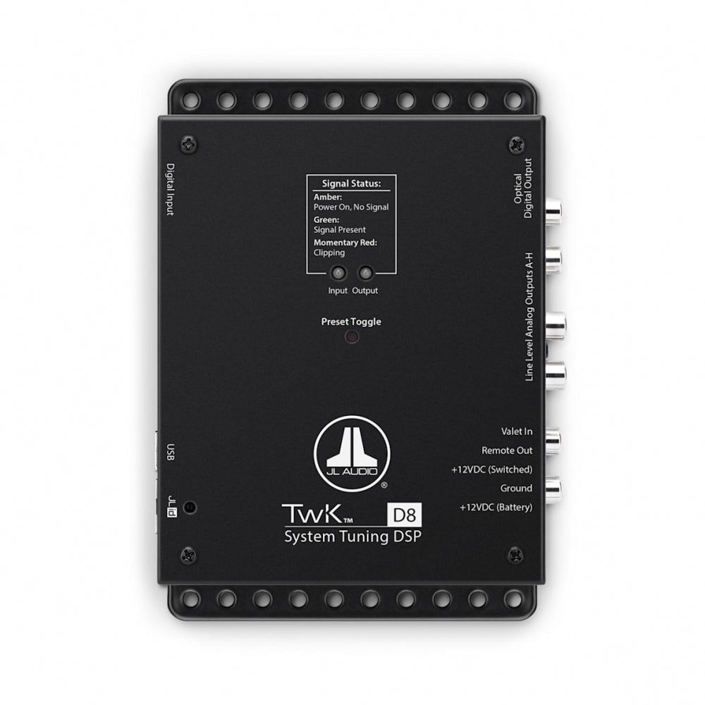 JL Audio TwK-D8, 8-kanals DSP (digital indgang)