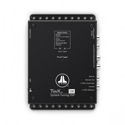 JL Audio TwK-D8, 8-kanals DSP (digital indgang)