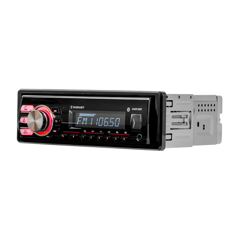Bass Habit DMR10BT, bilstereo med Bluetooth, AUX, USB og 2 par lavniveau