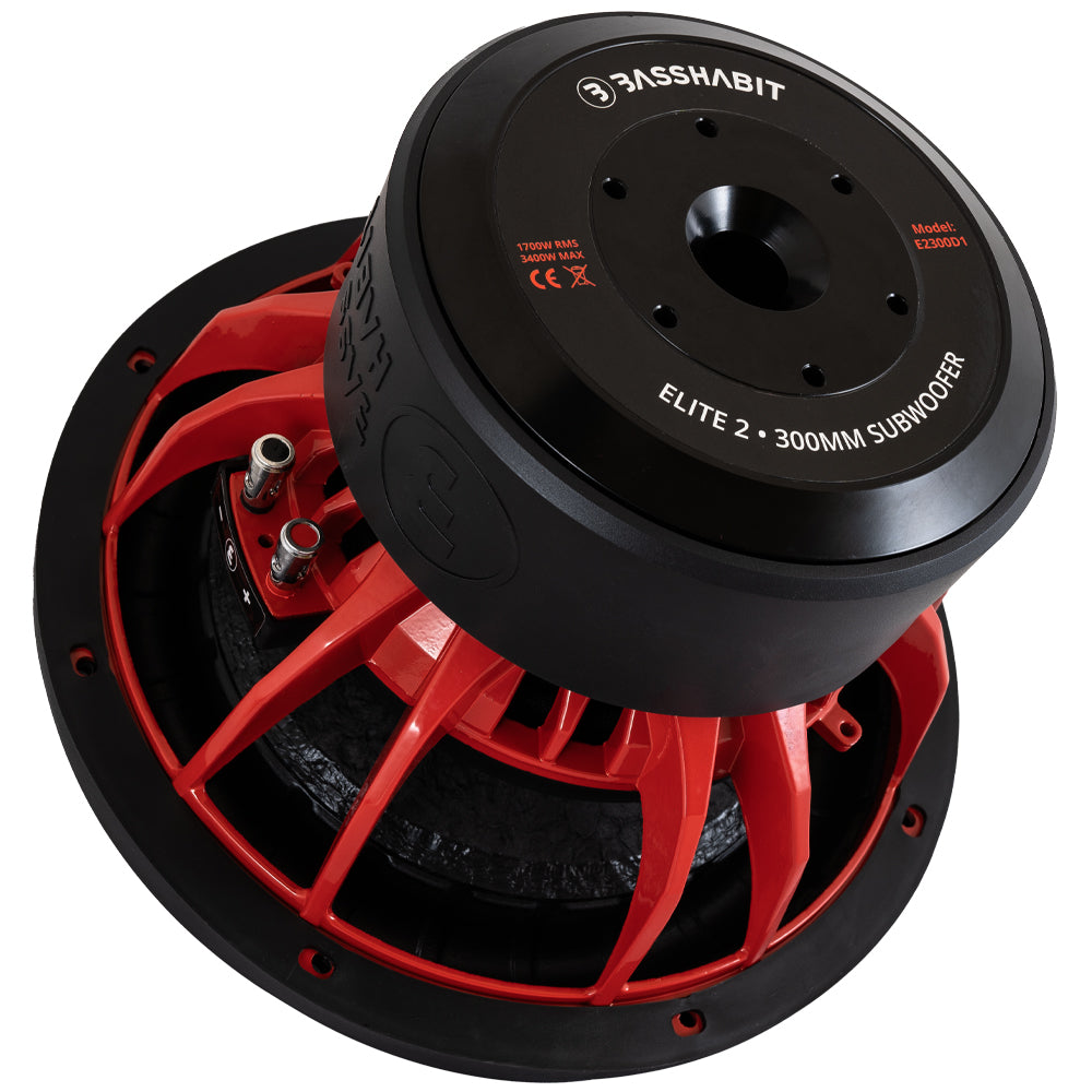 Bass Habit Elite 2 E2300D1, 12 tommers subwoofer