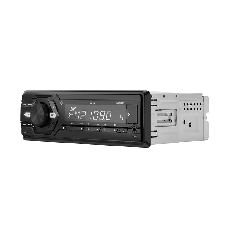 GAS MAD M100-BT, bilstereo med Bluetooth, AUX, USB og 2 par lavniveau