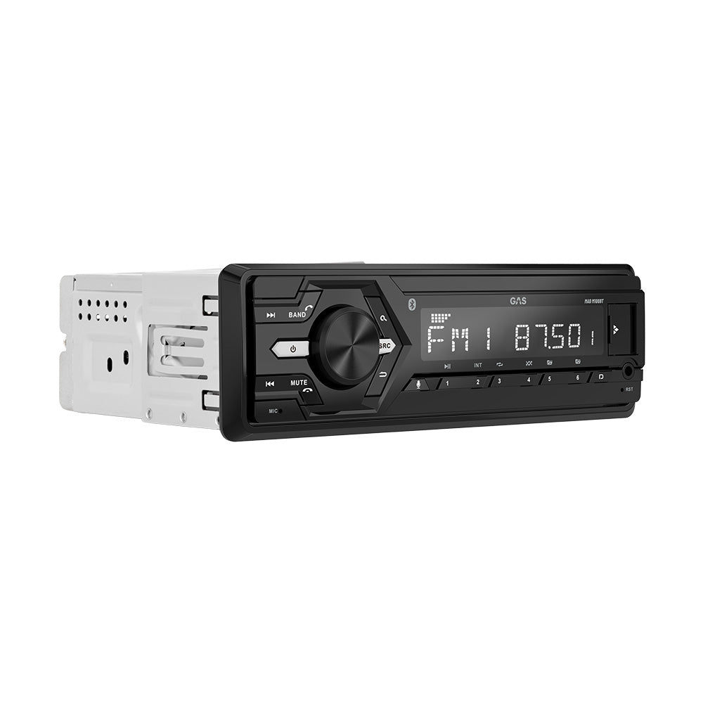 GAS MAD M100-BT, bilstereo med Bluetooth, AUX, USB og 2 par lavniveau