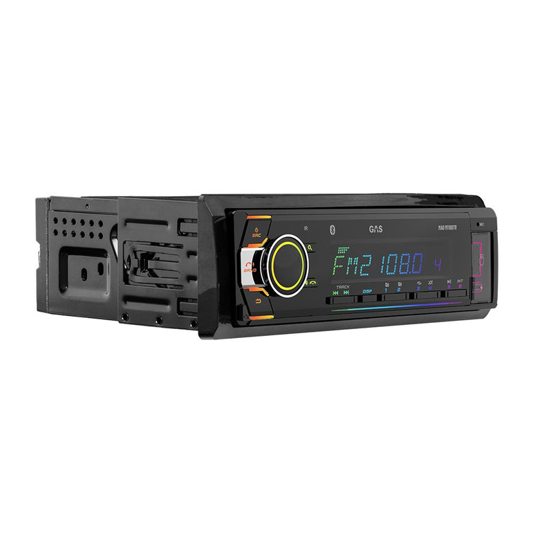 GAS MAD M110-BTR, bilstereo med Bluetooth 5.3, AUX, USB-C & 2 par lavniveau