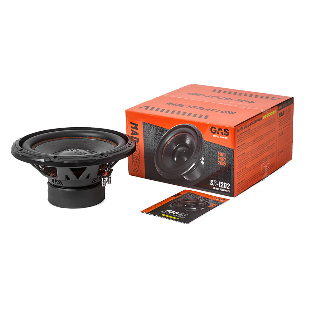 GAS MAD S3-12D2, 12" subwoofer