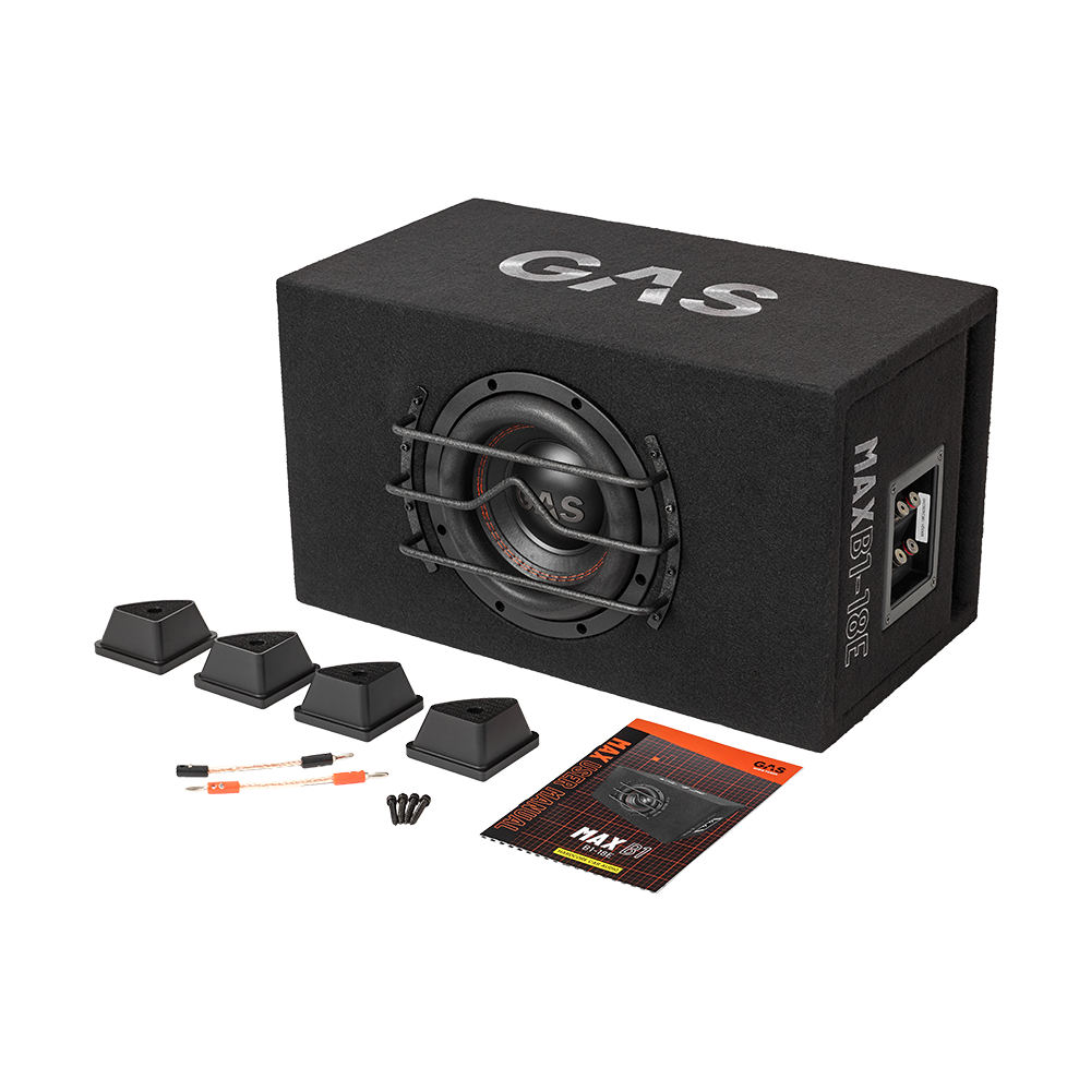 GAS MAX B1-18E, rigtig tung 1x8 tommer basboks