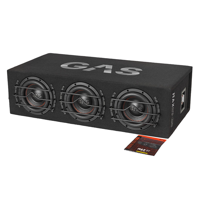 GAS MAX B1-38, rigtig tung 3x8 tommer basboks