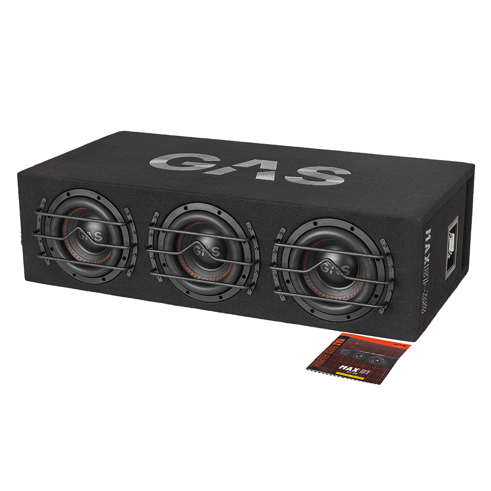 GAS MAX B1-38, rigtig tung 3x8 tommer basboks