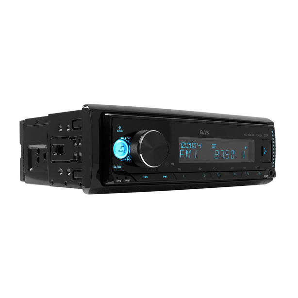 GAS MAX M150-BDX bilstereo med Bluetooth, DAB, 32-bit DSP og 3 par (4V) lavniveau