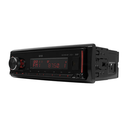GAS MAX M150-BDX bilstereo med Bluetooth, DAB, 32-bit DSP og 3 par (4V) lavniveau