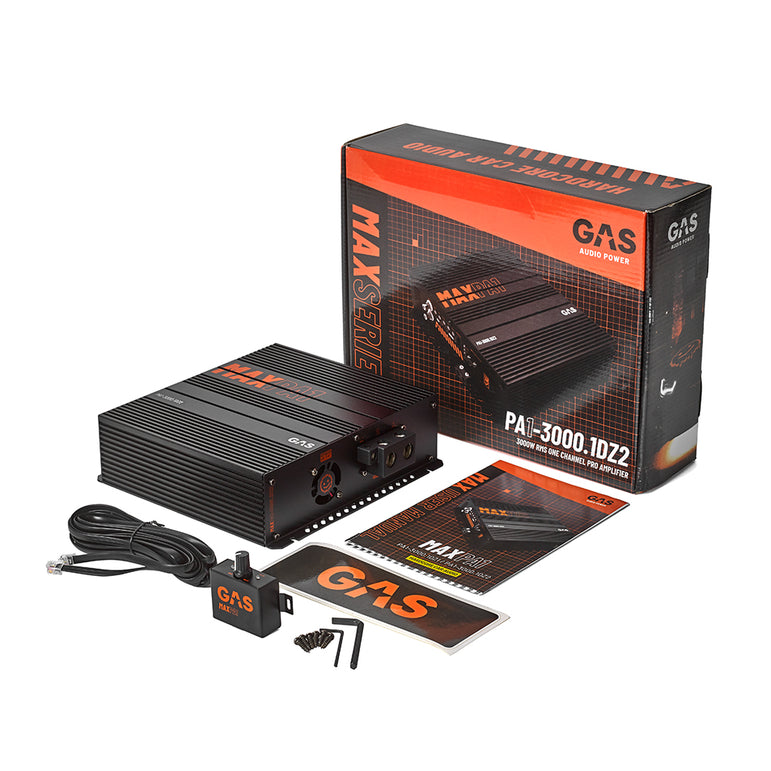 GAS MAX PA1-3000.1DZ2, kompakt og strømsvag fuldregisterforstærker