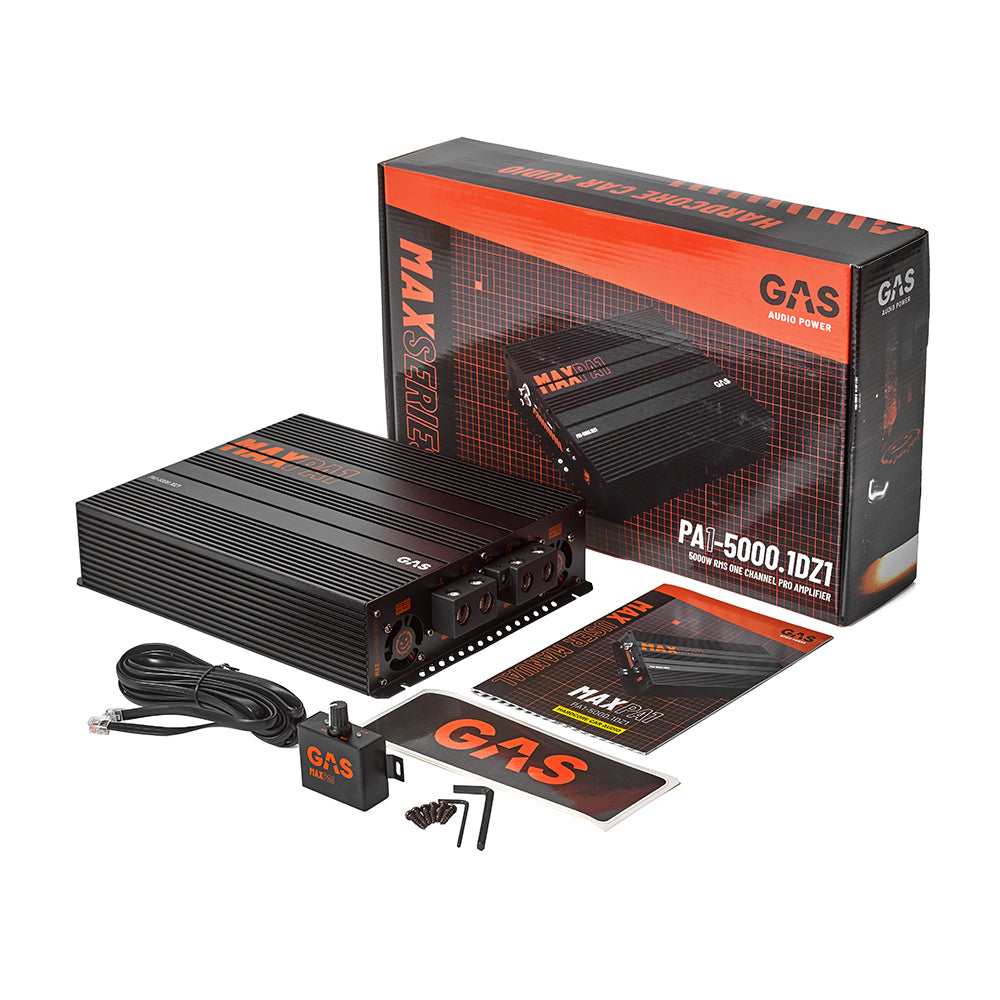 GAS MAX PA1-5000.1DZ1, vanvittigt kompakt og kraftfuldt fuldregisterforstærker