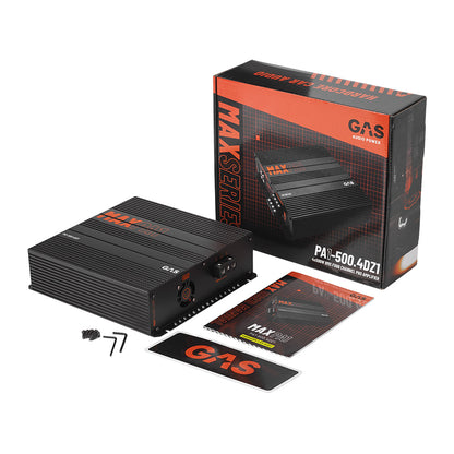 GAS MAX PA1-500.4DZ1, kompakt firekanals fuldtoneforstærker