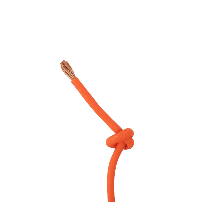 GAS MAX orange 10mm² OFC-strømkabel, pris per meter