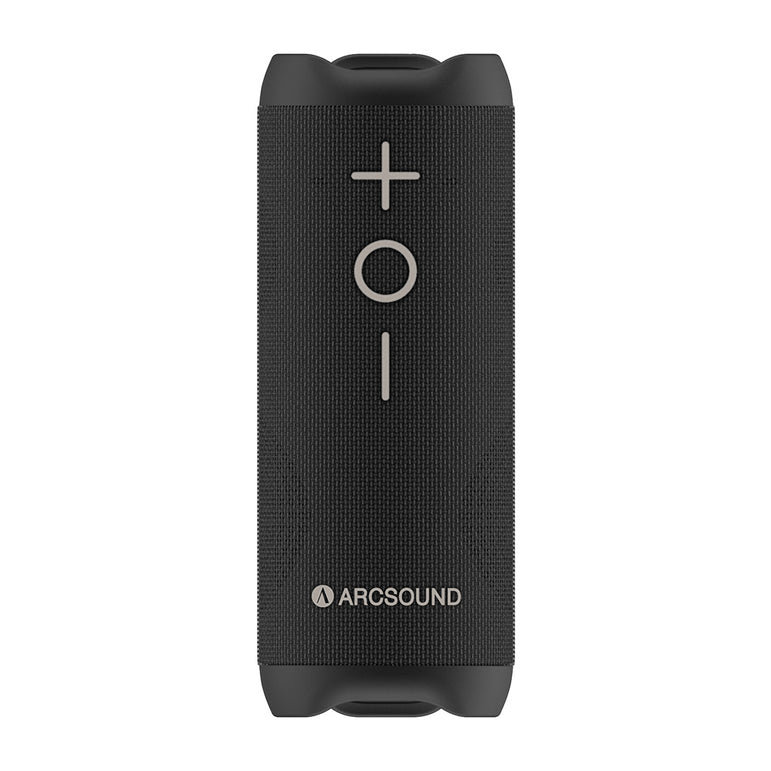 Arcsound EDGE kraftfuld bærbar højttaler med Bluetooth, sort