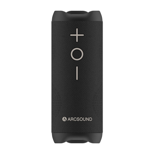 Arcsound EDGE kraftfuld bærbar højttaler med Bluetooth, sort