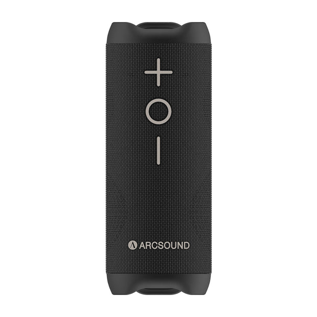 Arcsound EDGE kraftfuld bærbar højttaler med Bluetooth, sort