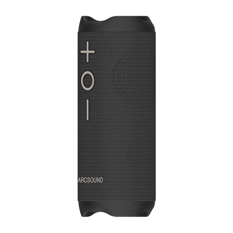 Arcsound EDGE kraftfuld bærbar højttaler med Bluetooth, sort