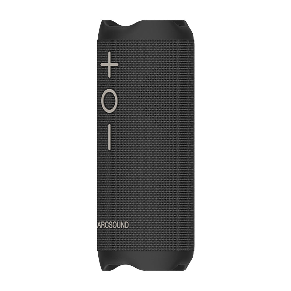 Arcsound EDGE kraftfuld bærbar højttaler med Bluetooth, sort