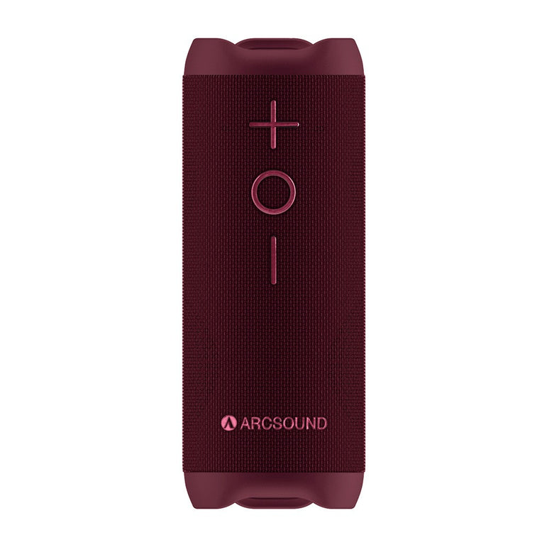 Arcsound EDGE Ruby Red kraftfuld bærbar højttaler med Bluetoot