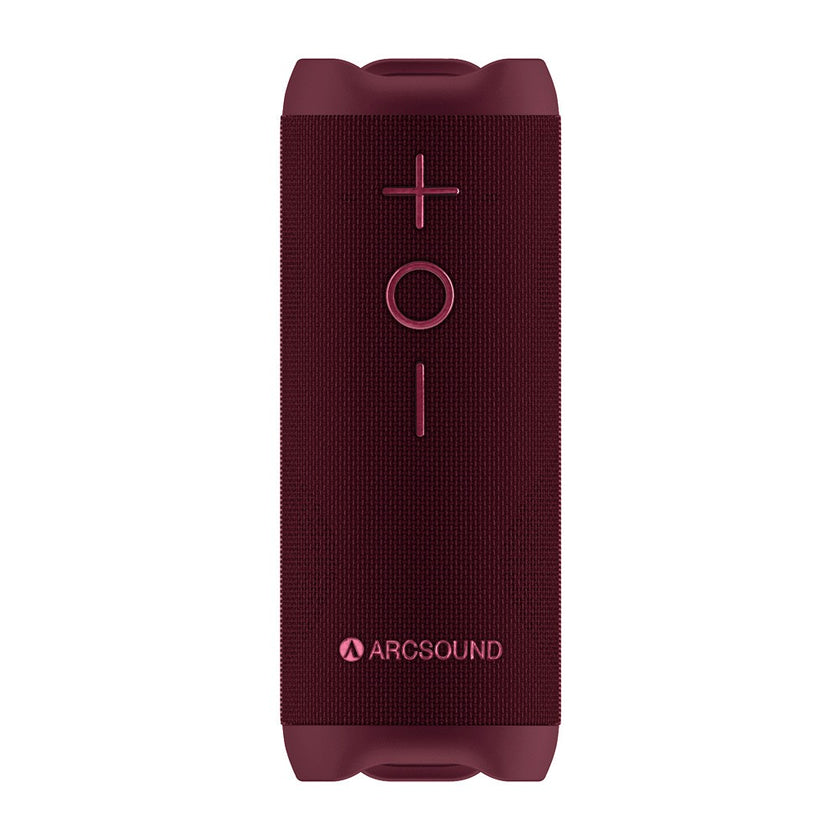 Arcsound EDGE Ruby Red kraftfuld bærbar højttaler med Bluetoot