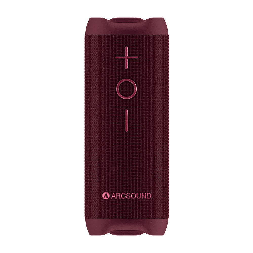 Arcsound EDGE Ruby Red kraftfuld bærbar højttaler med Bluetoot