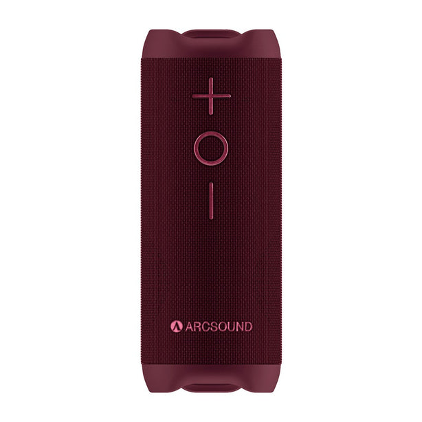 Arcsound EDGE Ruby Red kraftfuld bærbar højttaler med Bluetoot