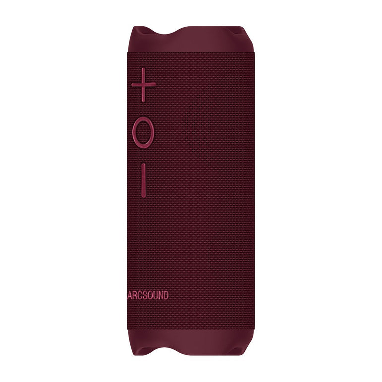 Arcsound EDGE Ruby Red kraftfuld bærbar højttaler med Bluetoot