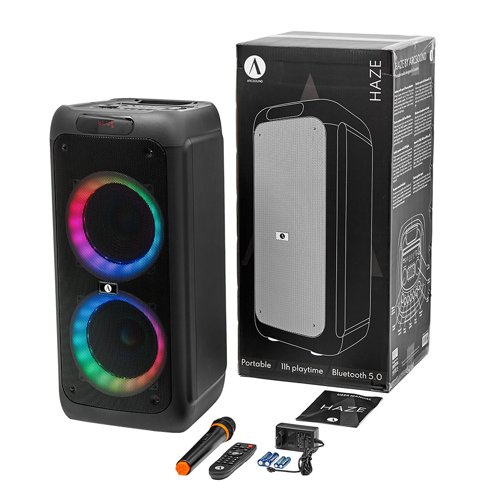 Arcsound HAZE (gen.2), festhøjttaler med trådløs mikrofon og Bluetooth