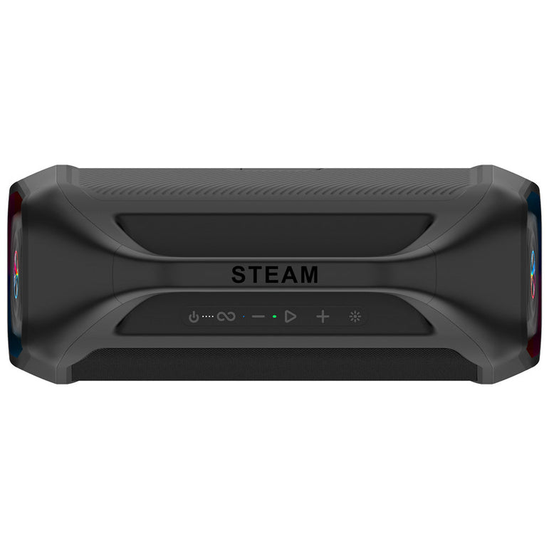 Arcsound STEAM kraftfuld bærbar partyhøjttaler med Bluetooth, sort