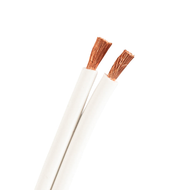 Proson Arctic 2x4.0 mm² hvid højttalerkabel, løbende meter