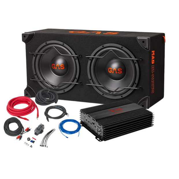 Komplet GAS MAD 2x12" Baspakke 600W RMS!