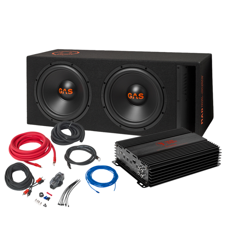 Komplet GAS MAD 2x12" Baspakke 700W RMS!