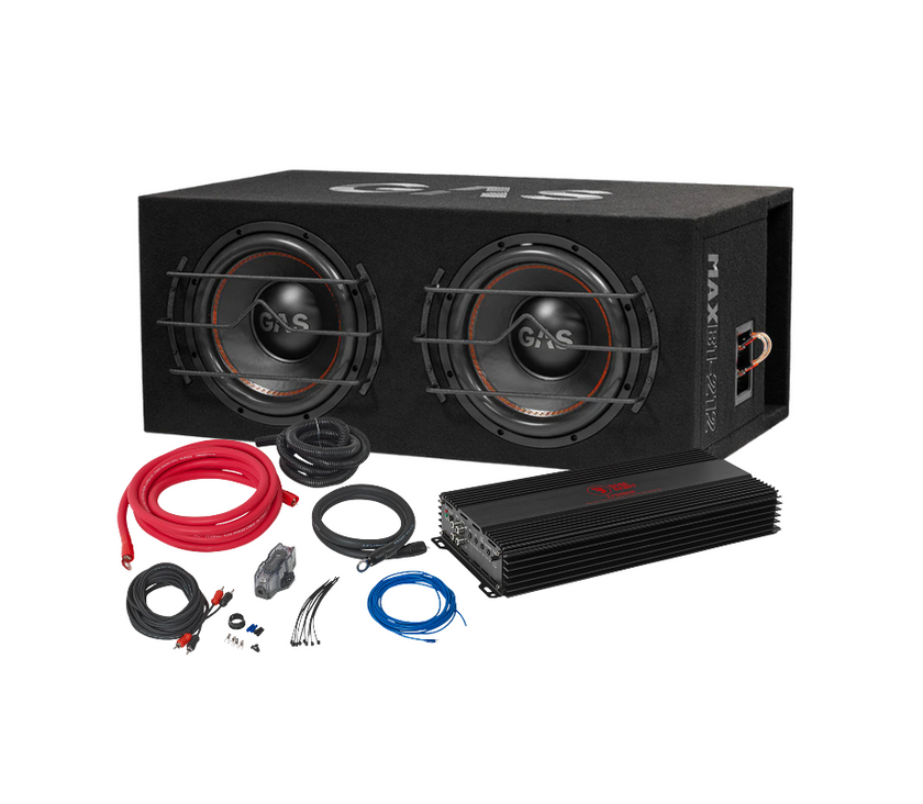 Vanvittig GAS 2x12" Komplet baspakke med 3400W!!