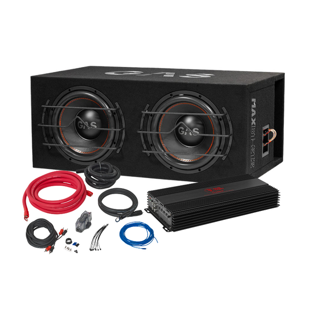 Vanvittig GAS 2x12" Komplet baspakke med 3400W!!