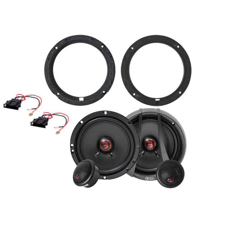 Komplet Bass Habit højttalerpakke fordøre VW/SEAT/SKODA/AUDI