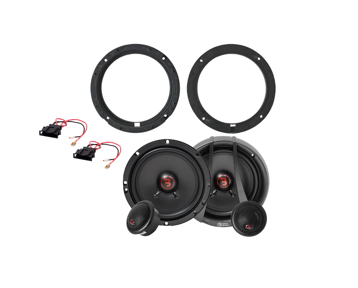 Komplet Bass Habit højttalerpakke fordøre VW/SEAT/SKODA/AUDI